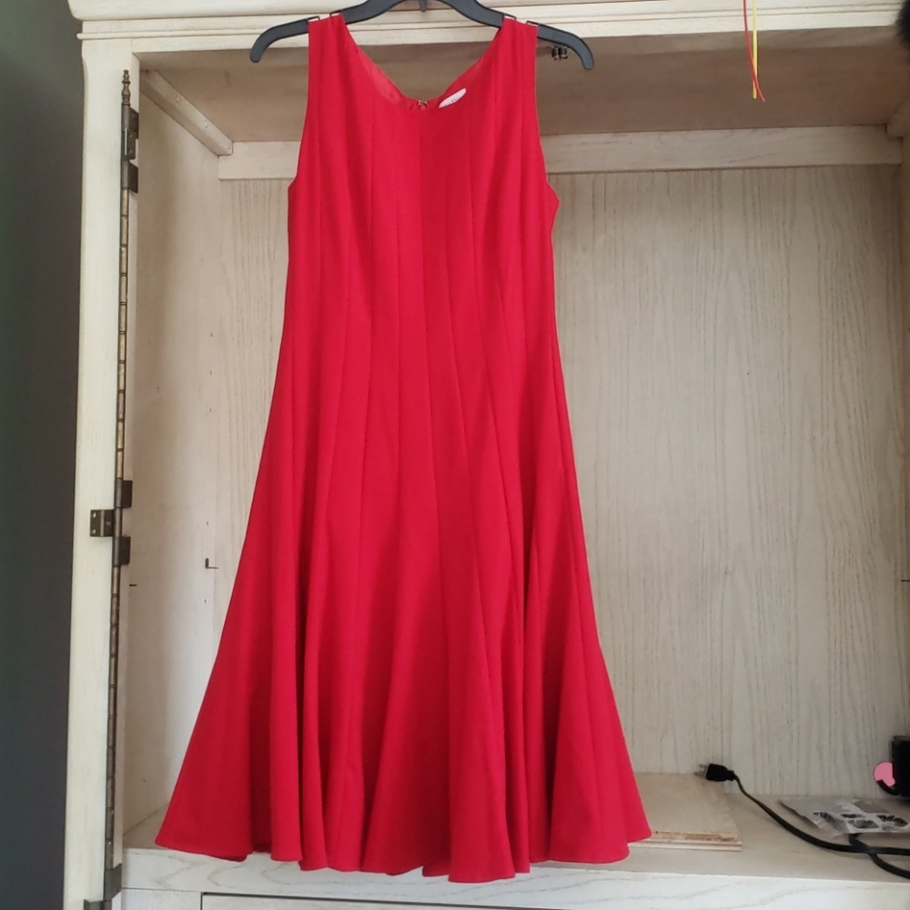 Fit and Flare Pleared Dress